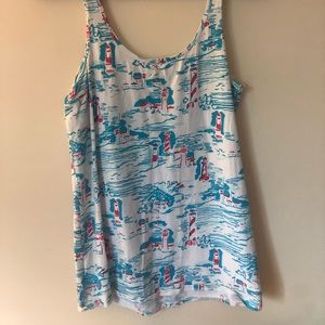 EUC Lilly Pulitzer Cotton Tank Top Size Large